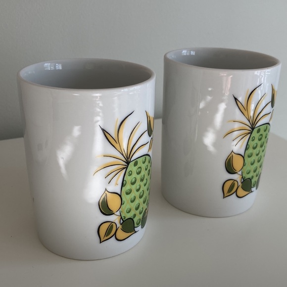 Creative Fine China Japanese Vintage Mugs Japan # 10 Cups Pineapple Strawberry - Picture 6 of 16
